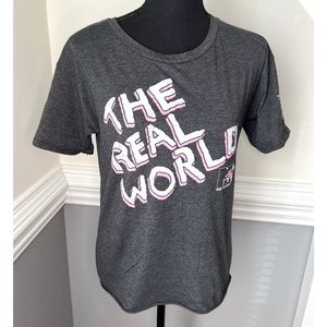 MTV THE REAL WORLD T-shirt Gray Womens size medium